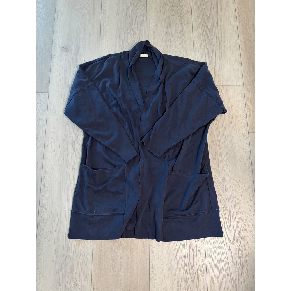 Pact Airplane Wrap Cardigan Womens XL / XXL Blue Pockets Oversized